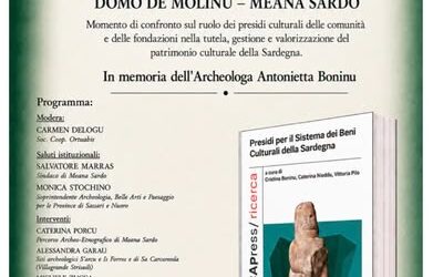 Presentazione del volume: Domo de Molinu – Meana Sardo (27 giugno)